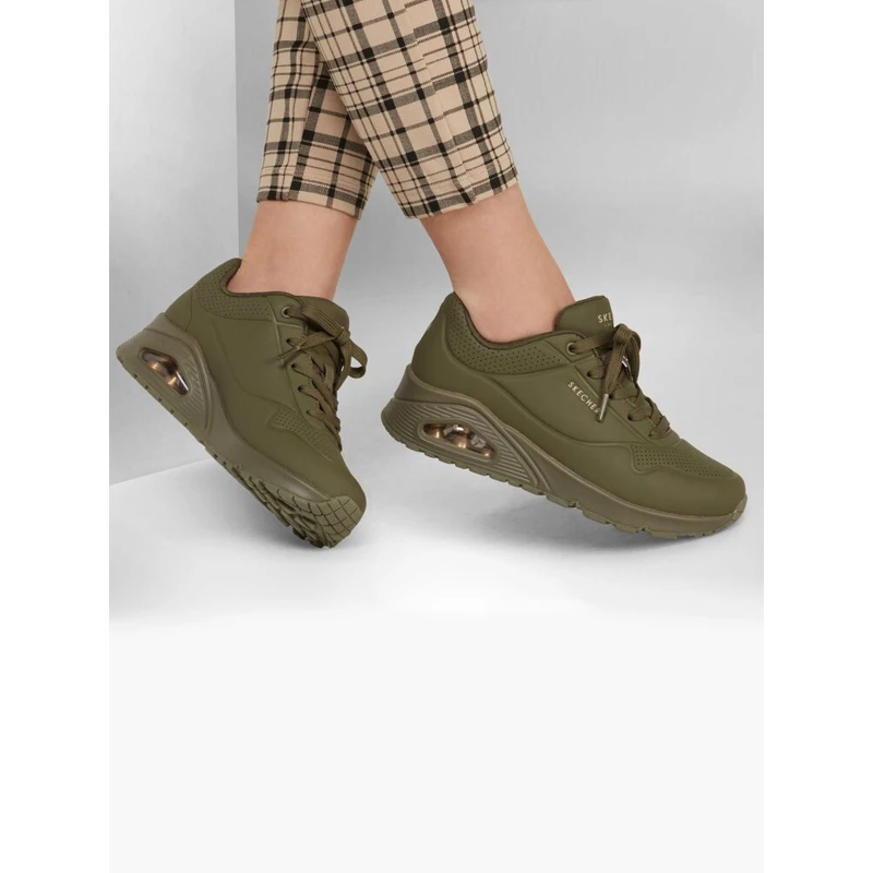 Baskets à Bulle Stand On Air Kaki Femme - Skechers – Image 4