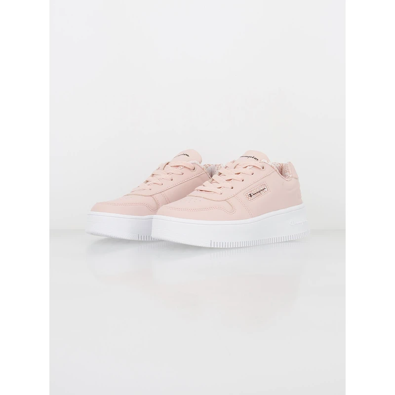 Baskets Basses Rebound Plateforme Animal Rose Femme - Champion – Image 2