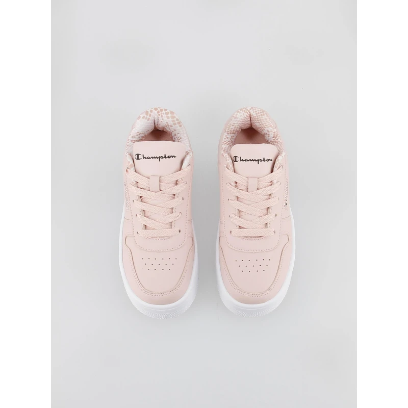 Baskets Basses Rebound Plateforme Animal Rose Femme - Champion – Image 4