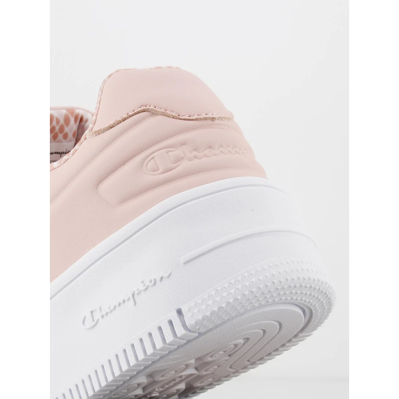 Baskets Basses Rebound Plateforme Animal Rose Femme - Champion – Image 6