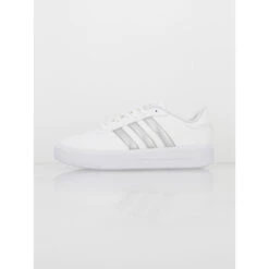 Baskets Court Platform Blanc Gris Femme - Adidas