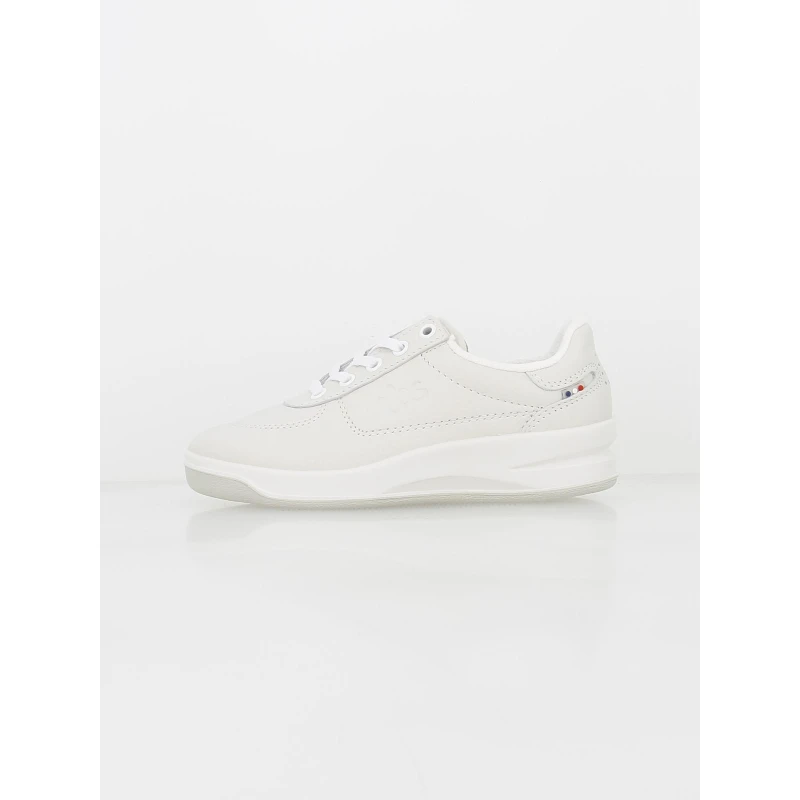 Baskets En Cuir Tennis Brandy écru Femme - Tbs