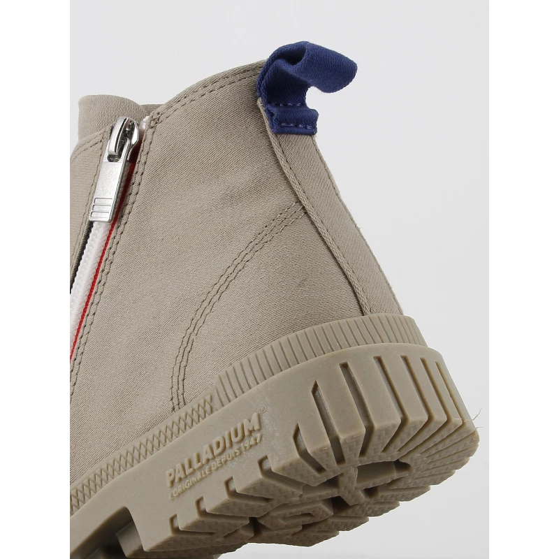 Baskets Montantes En Toile French Outzip Beige Femme - Palladium – Image 6