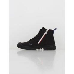 Baskets Montantes En Toile French Outzip Noir Femme - Palladium