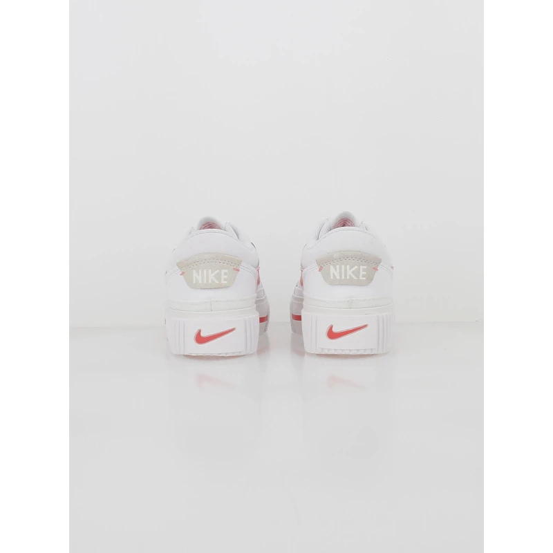 Baskets Plateforme Court Legacy Lift Blanc Rose Femme - Nike – Image 3