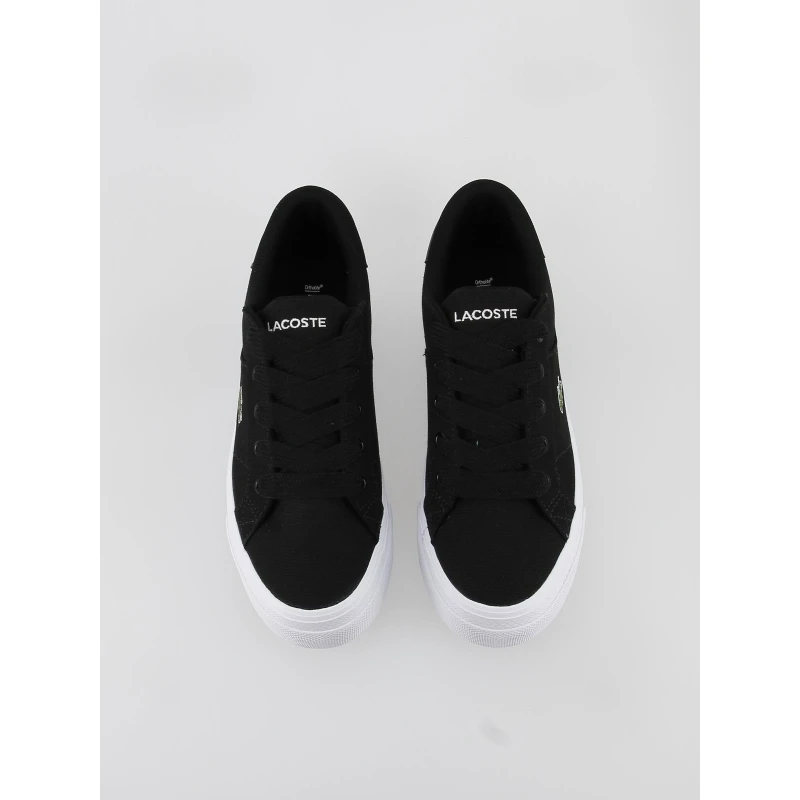 Baskets Platerforme Tissu Ziane Noir Femme - Lacoste – Image 4