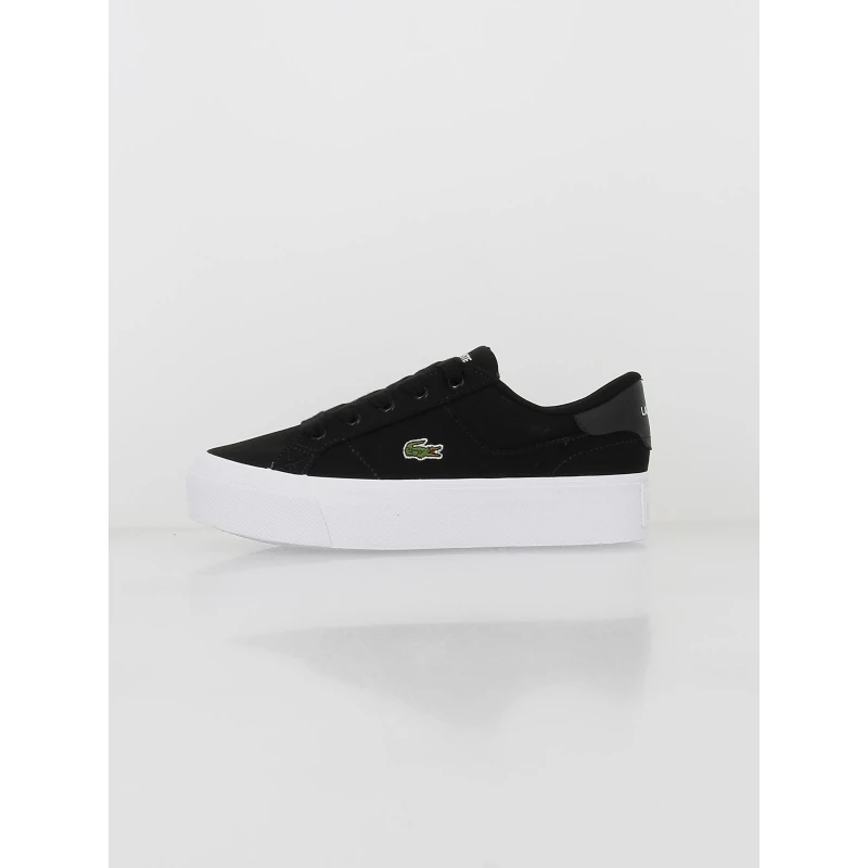 Baskets Platerforme Tissu Ziane Noir Femme - Lacoste