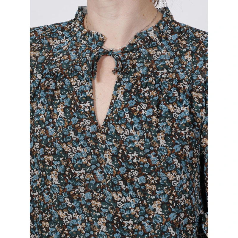 Blouse Ditsy Bleu Femme - Only â Image 4