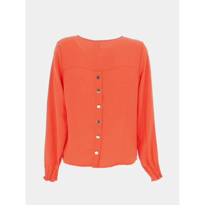 Vero Moda Blouse Laura Rouge Paprika Femme - VĂ©ro Moda â Image 2