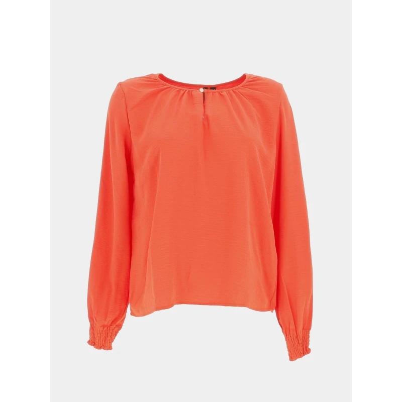 Vero Moda Blouse Laura Rouge Paprika Femme - Véro Moda