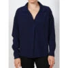 Blouse Manches Longues Clara Bleu Marine Femme - Tiffosi