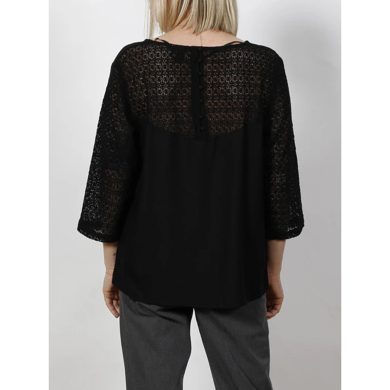Vero Moda Blouse Mia Noir Femme - VĂ©ro Moda â Image 2