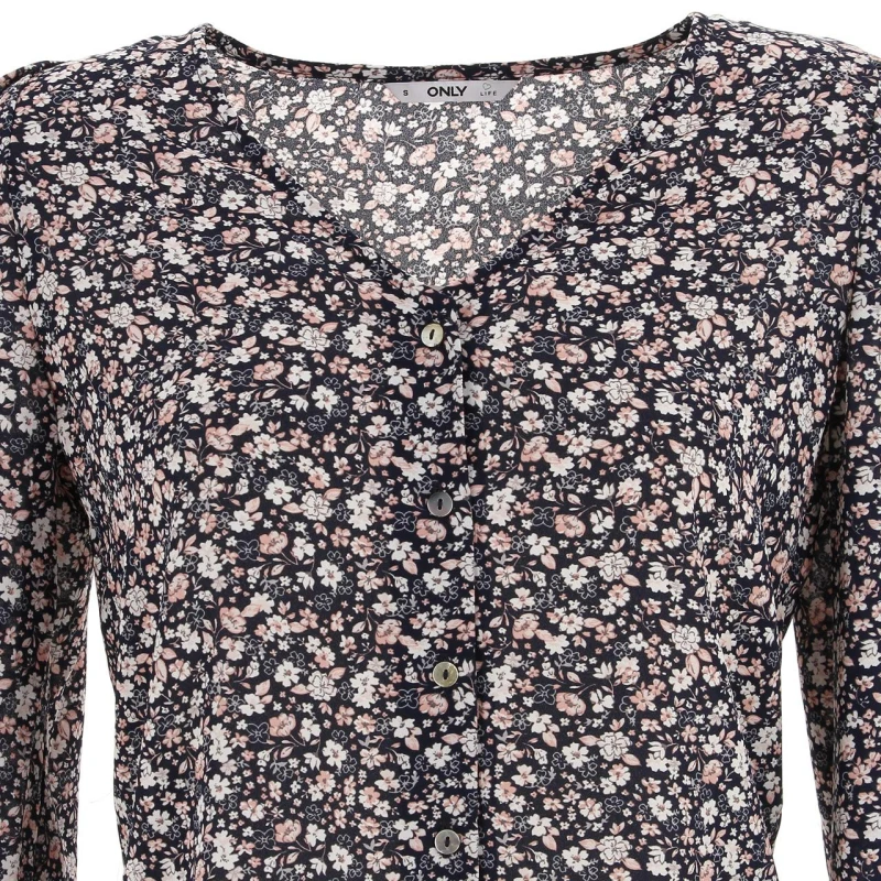 Blouse Sonja Elly Bleu Marine Femme - Only â Image 3