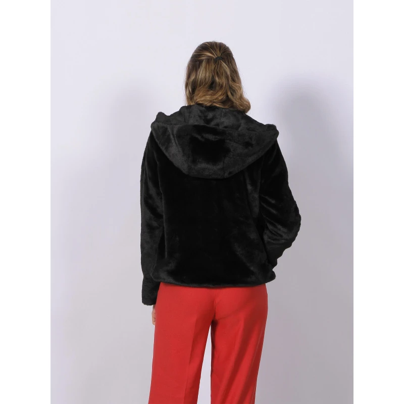 Blouson Classic Ă Fourrure Noir Femme - Tiffosi â Image 2