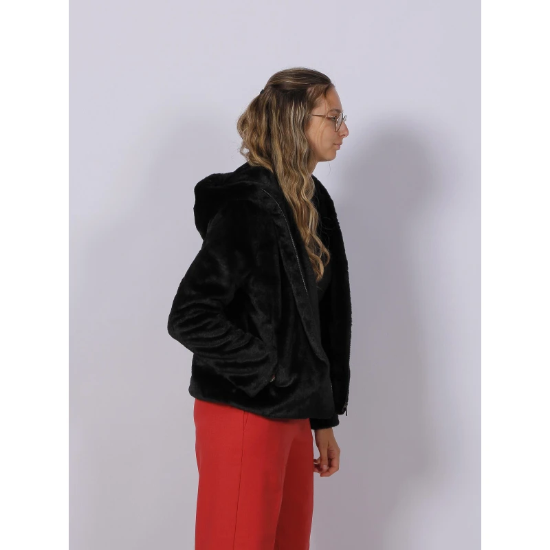 Blouson Classic Ă Fourrure Noir Femme - Tiffosi â Image 3