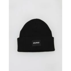 Bonnet Uni Saretta Noir Femme - Hugo