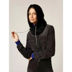 Cagoule Cordon Strass Noir Femme - Morgan
