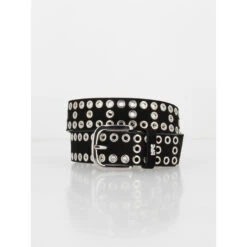 Ceinture Lucia En Cuir Noir Femme - Le Temps Des Cerises