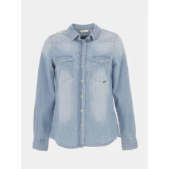 Chemise Fatima Denim Bleu Femme - Salsa