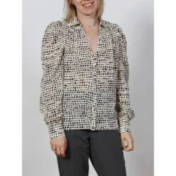 Chemisier à Pois Dota Blanc Femme - Morgan