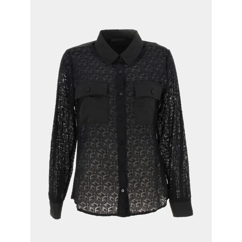 Chemisier Coline Noir Femme - Guess