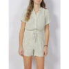 Combi-short Menny Playsuit Vert Blanc Femme - Vero Moda