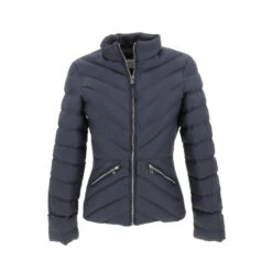 Doudoune Bi-matière Evelyn Bleu Marine Femme - Tiffosi