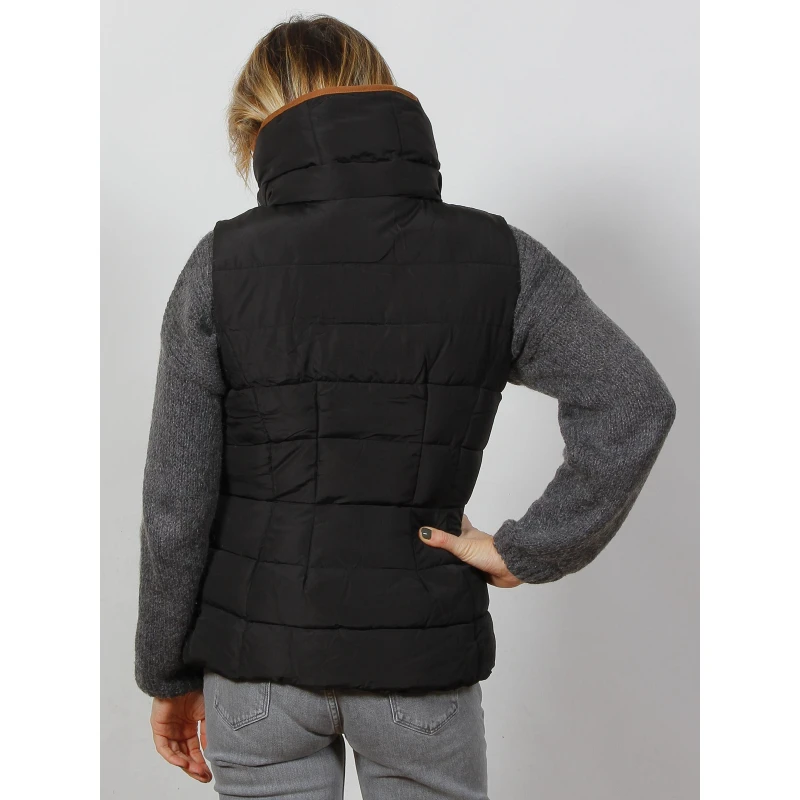 Doudoune Sans Manche Mary Noir Femme - Angele Sportswear â Image 2