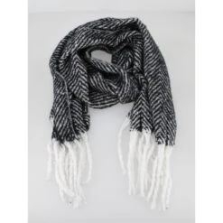 Echarpe Rayée Isabela Noir Femme - Tiffosi