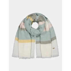 Echarpe Valoree Vert Blanc Jaune Femme - Barts