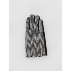 Gants Tactiles En Laine Chevrons Marion Noir Femme - Only
