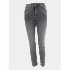 Jean Cropped Skinny Secret Glamour Gris Femme - Salsa