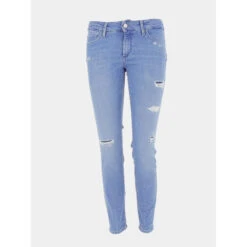 Jean Cropped Skinny Wonder Bridht Bleu Femme - Salsa