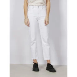 Jean Mom Emily Stretch Blanc Femme - Only