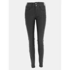 Jean Skinny Double Up Effect 346 Noir Femme -Tiffosi