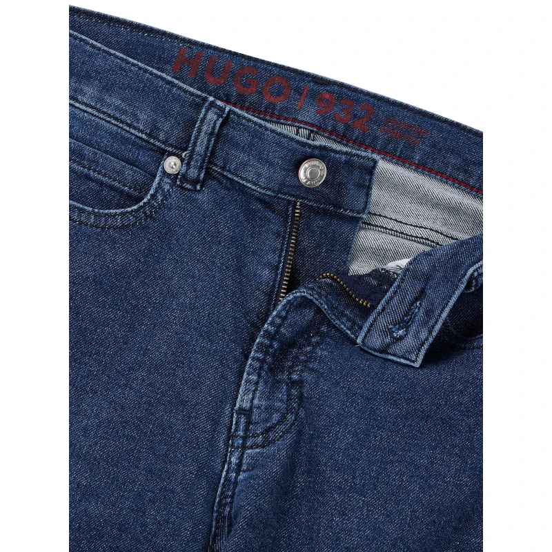 Jean Skinny Stretch 932 Bleu Femme - Hugo â Image 4