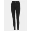 Jean Skinny Taille Haute Push Effect Noire Femme - Tiffosi