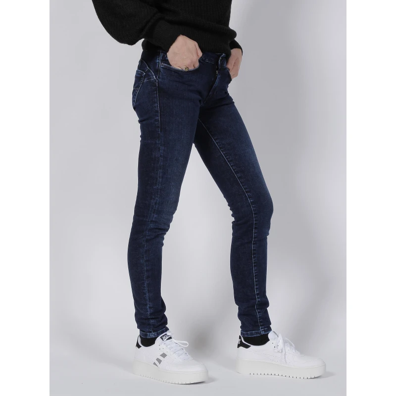 Jean Skinny Wonder 30 Bleu Marine Femme - Salsa â Image 3
