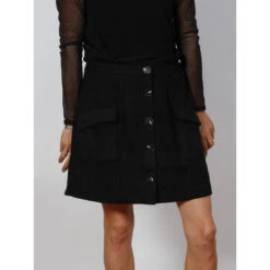 Jupe Valentina Noir Femme - Deeluxe