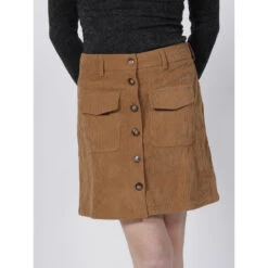 Jupe Velours Lugia Camel Femme - La Petite Etoile