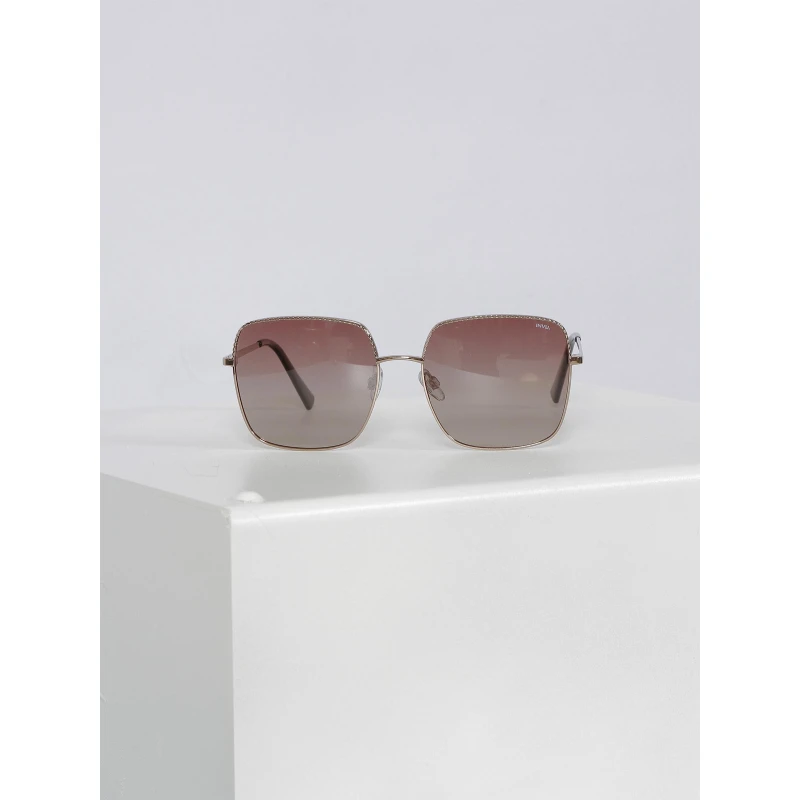 Lunettes De Soleil Carré Cat.2 Bronze Doré Femme - Invu – Image 3