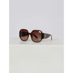 Lunettes De Soleil Carré Cat.3 écaille Brun Femme - Invu