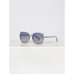 Lunettes De Soleil Cat.2 Bleu Argenté Femme - Invu