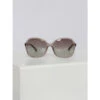 Lunettes De Soleil Cat.2 Transparent Gris Femme - Invu