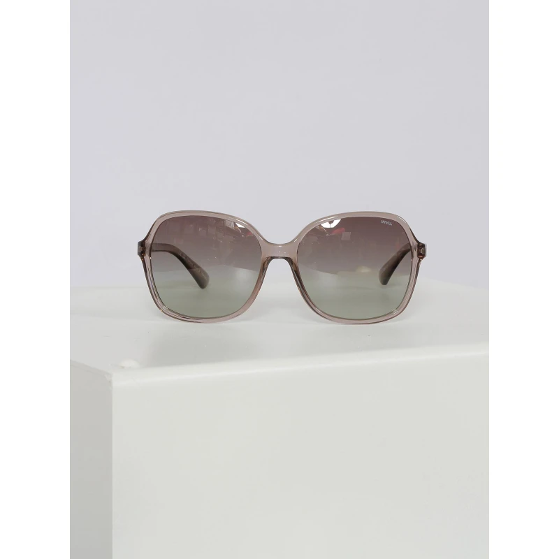 Lunettes De Soleil Cat.2 Transparent Gris Femme - Invu