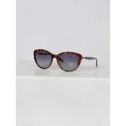 Lunettes De Soleil Cat.3 Cat Eye écaille Marron Femme - Invu