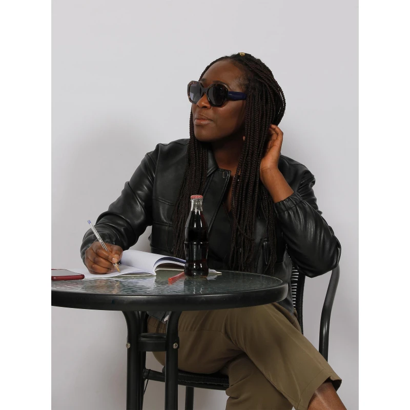 Lunettes De Soleil Cat.3 écaille Marron Bleu Femme - Invu – Image 4