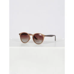 Lunettes De Soleil Rond Cat.3 Marron Femme - Invu