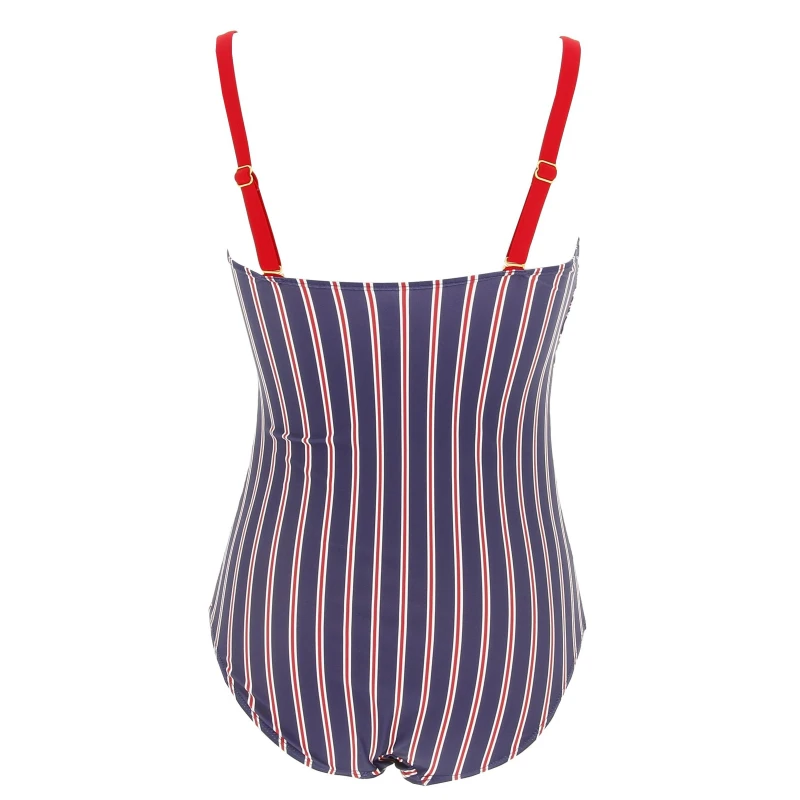 Maillot De Bain 1 Pièce Martinique Bleu/rouge Femme - Treeker 9 – Image 2