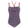 Maillot De Bain 1 Pièce Martinique Bleu/rouge Femme - Treeker 9